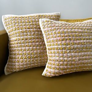 ‼️MOVING SALE 🩷 NWT | CALMA Fiesta Gold Cushion covers | 18 x 18